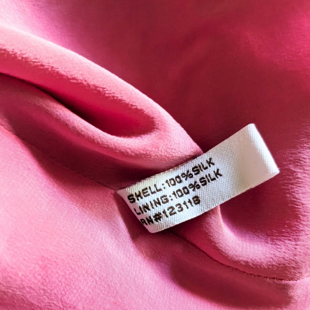 WALTER By WALTER BAKER 100% Silk Pink Ruffled Dress Size 4 - Picture 8 of 8